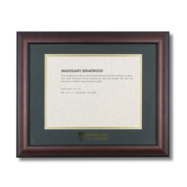 Briarwood Mahogany Degree Frame University of Alberta Bookstore