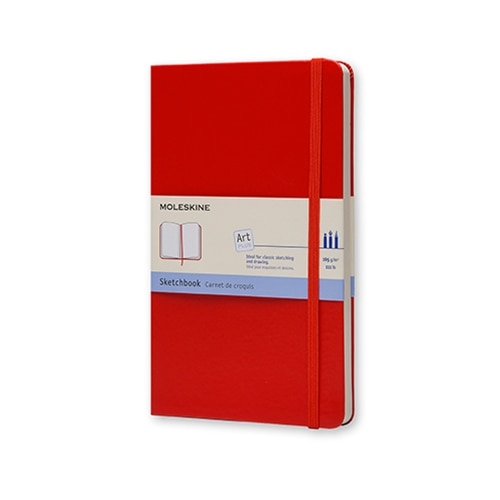 Moleskine Sketchbook Red Large-L- 9788862930345 | University of