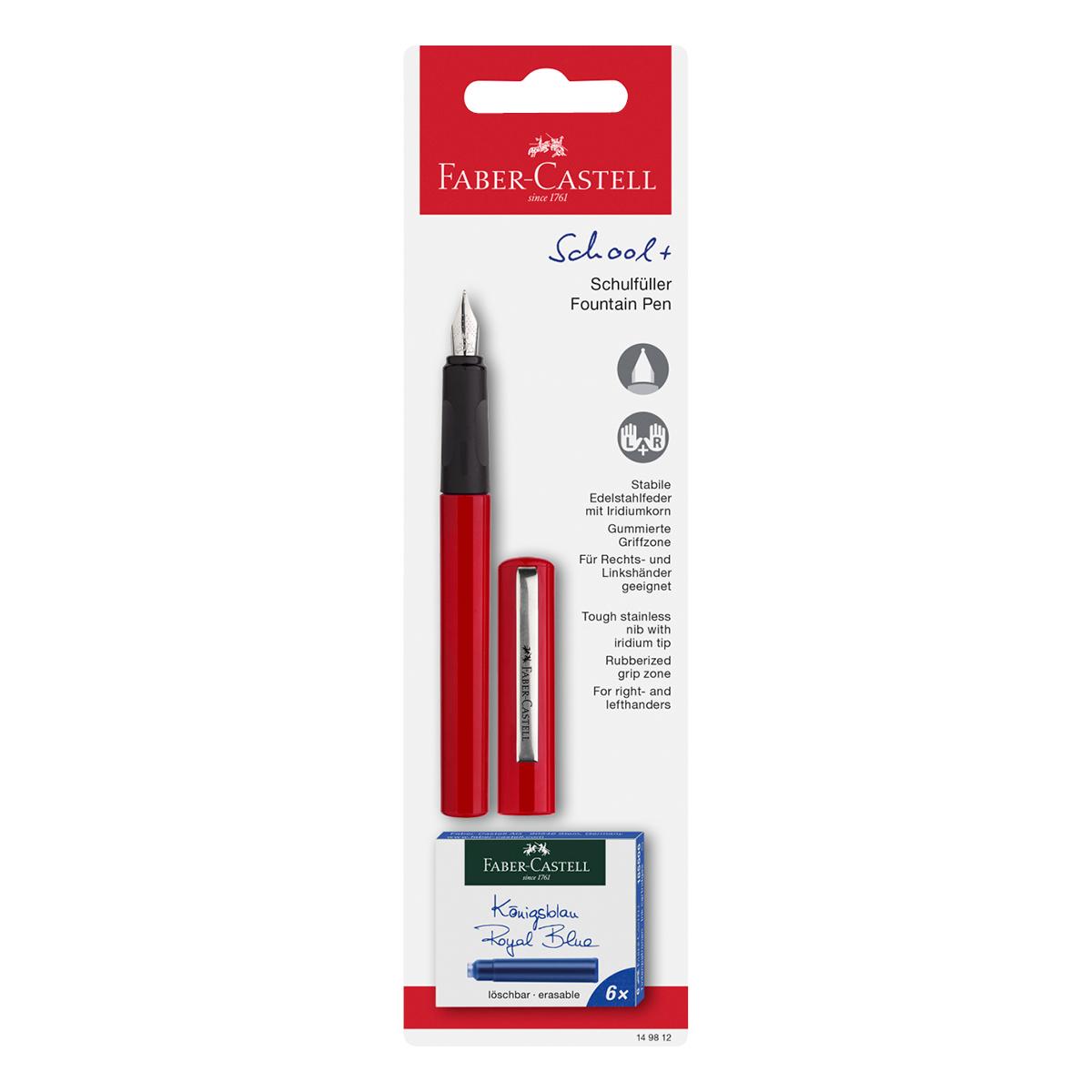 FaberCastell Fountain Pen Red Medium with Ink University of Alberta Bookstore